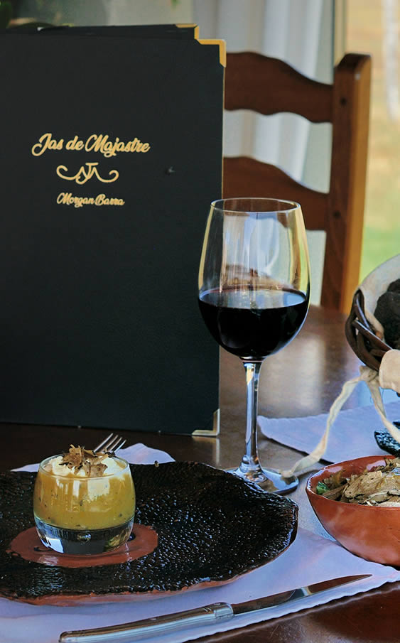 restaurant Le Jas de Majastre - menu gastronomique truffes pour la fête des pères.
